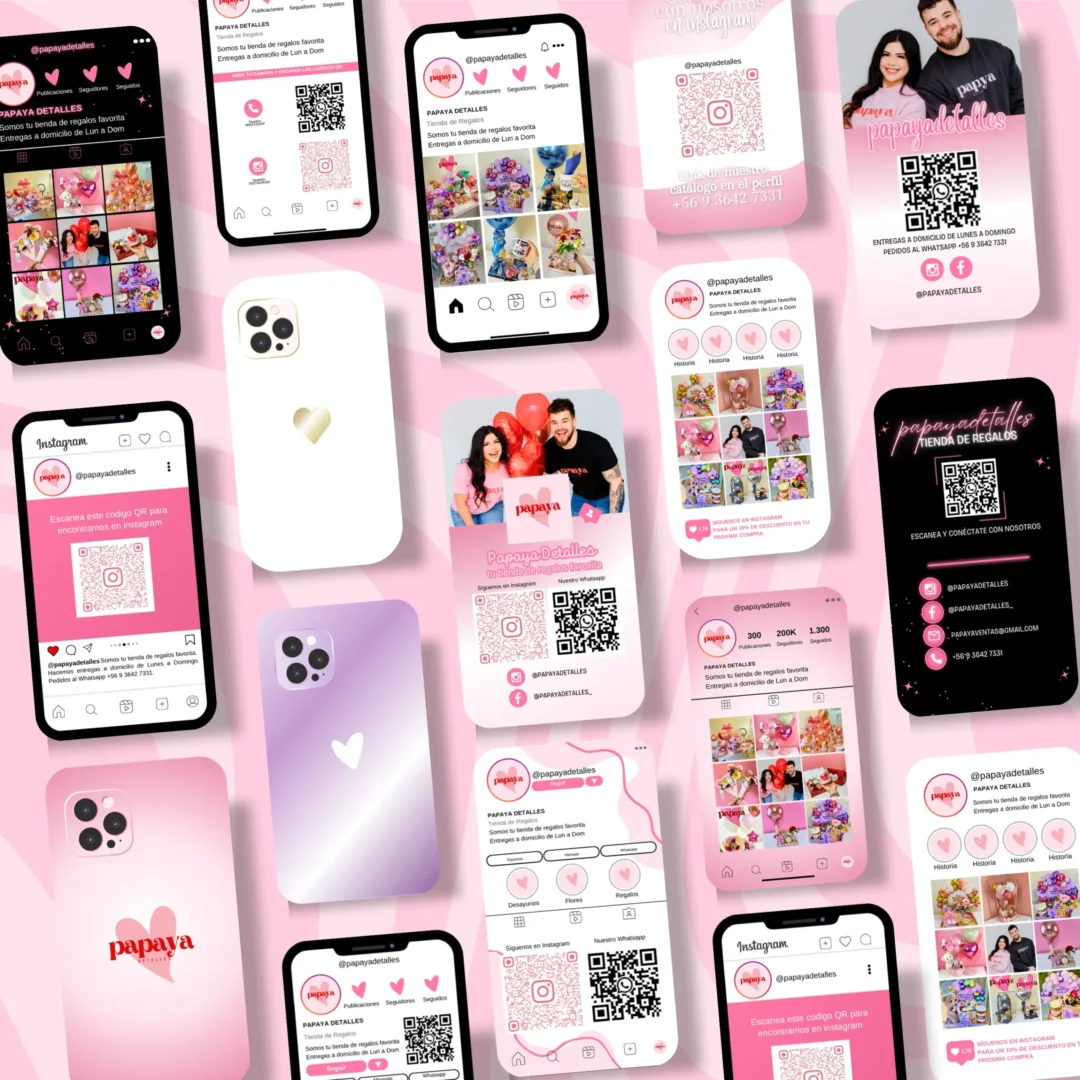 Tarjetas de Presentación (estilo instagram)